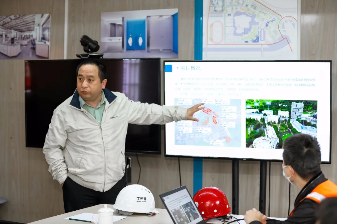 深圳市建筑工务署杜炜平到清华大学深圳国际研究生院项目指导工作